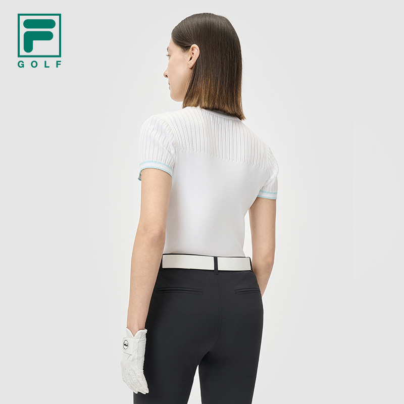 FILA CORE ATHLETICS GOLF Women Knit Sweater (Black / White)