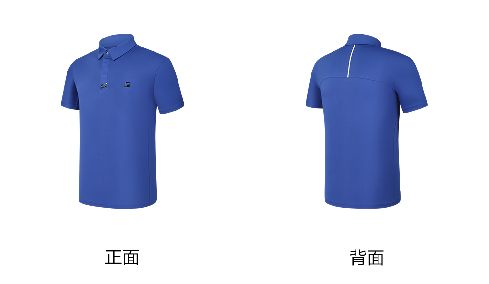 FILA CORE ATHLETICS GOLF2 Men Short Sleeve Polo (Black / Blue / White)