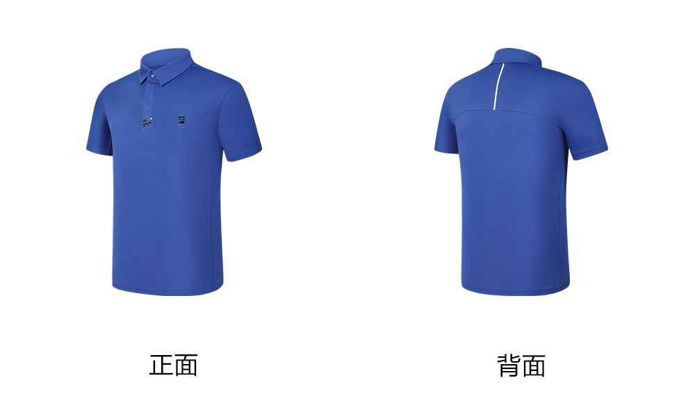 FILA CORE ATHLETICS GOLF2 Men Short Sleeve Polo (Black / Blue / White)