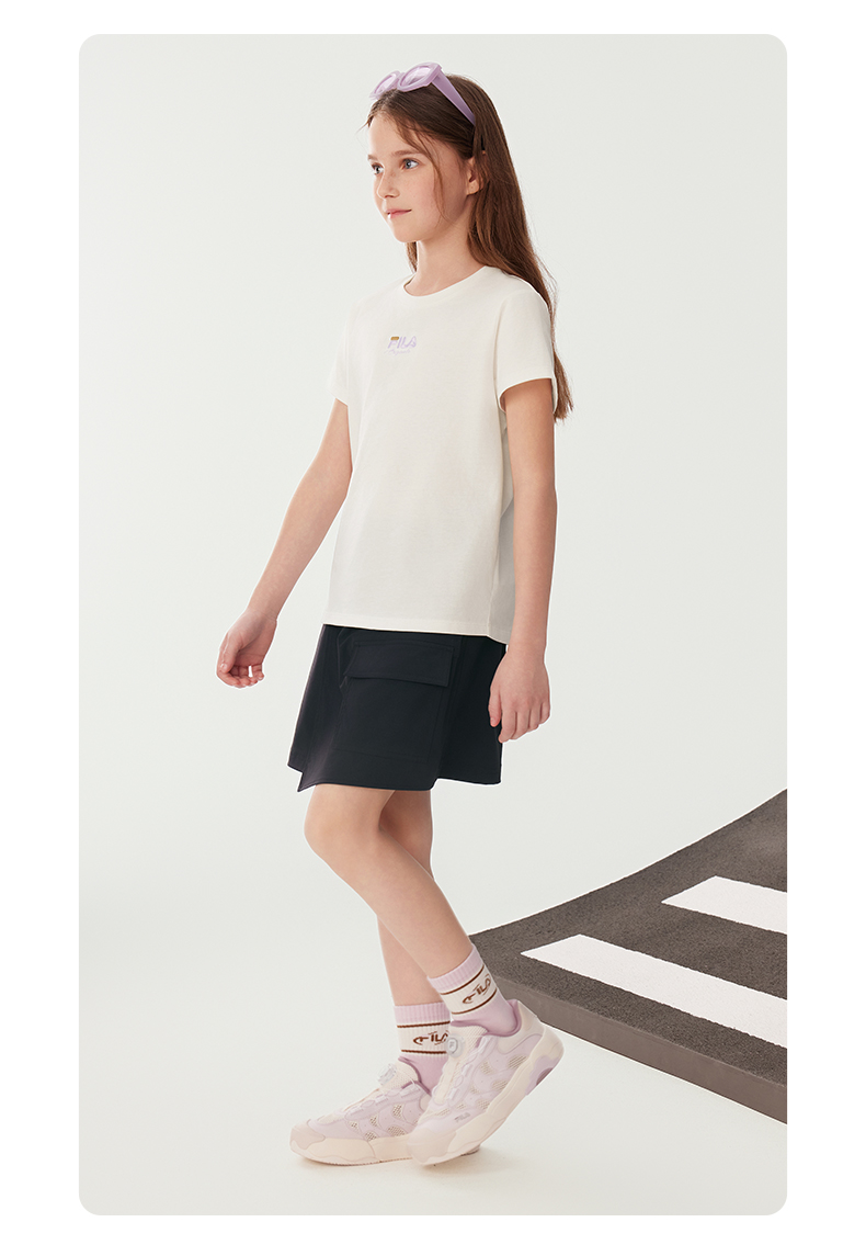 (130 - 165cm) FILA KIDS ORIGINALE Short Skort Skirt with Pants in Navy