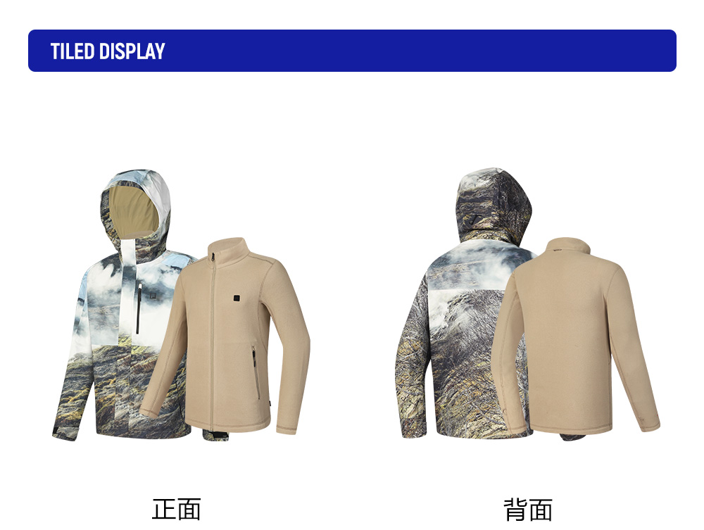 FILA CORE ATHLETICS EXPLORE X BBC EARTH PATHWAYS OF WONDER Men 2-piece Top (Full Print)