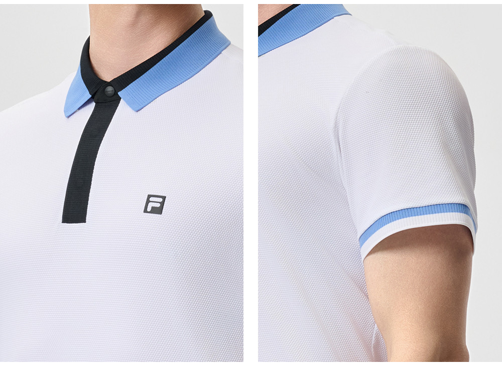 FILA CORE ATHLETICS GOLF STATELY FLORAL Men Polo T-shirt (White)