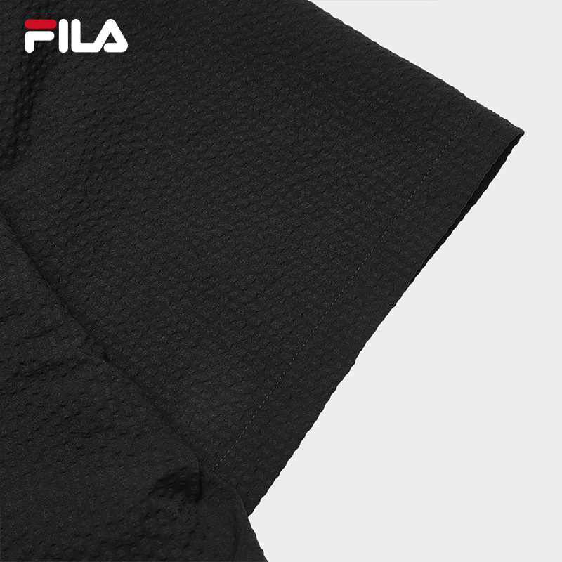 FILA CORE WHITE LINE FILA ORIGINALE Men Short Sleeves Woven Top in Black