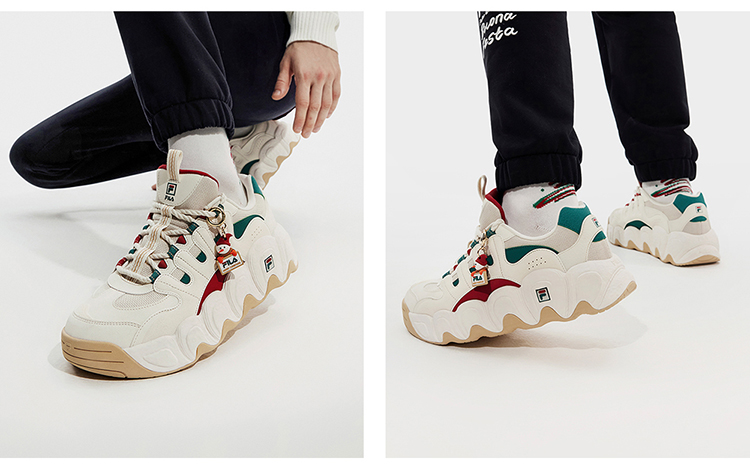 [Christmas Edition] FILA CORE CROISSANT XMAS FASHION ORIGINALE Men Sneakers in White Men Shoes