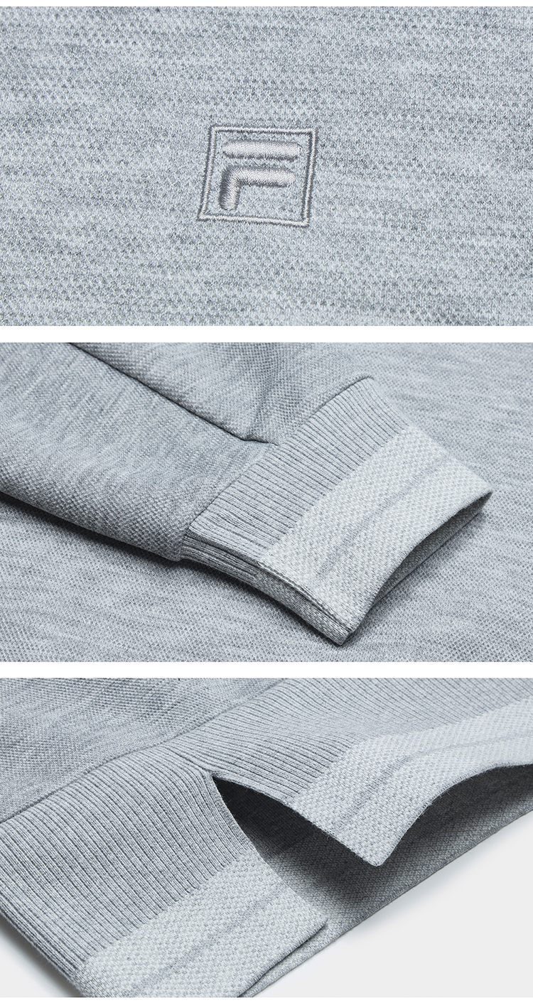 FILA CORE LIFESTYLE Women Sweatshirt (Grey/Yellow)