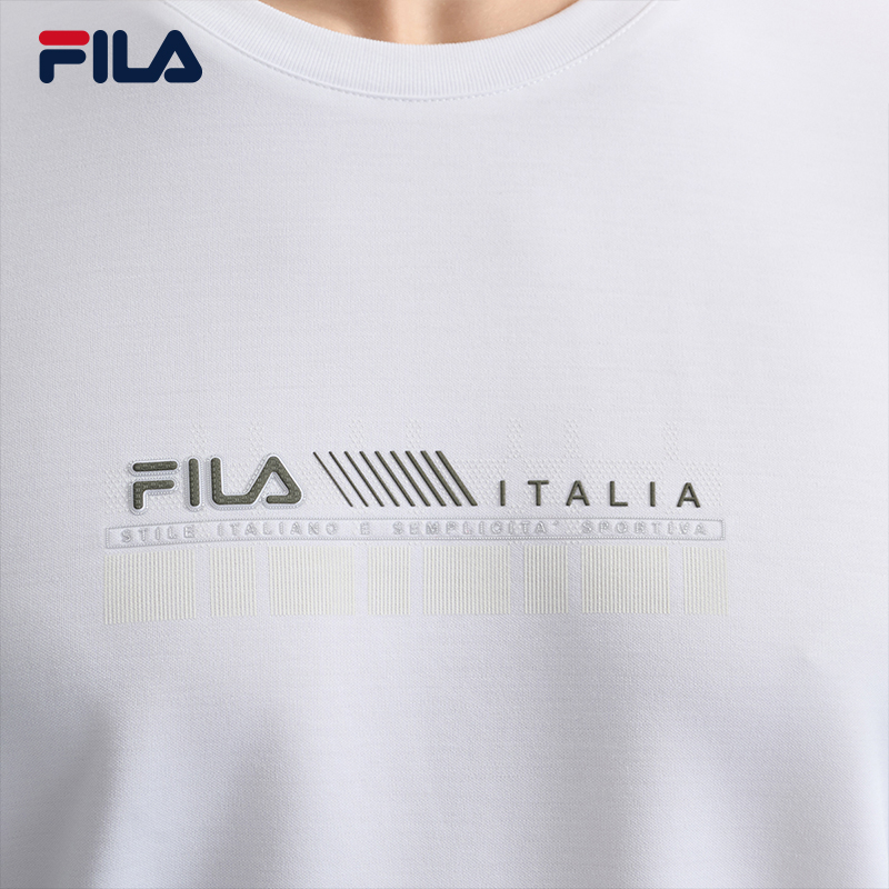 FILA CORE WHITE Weekend City Break  Men Long Sleeve Tee White