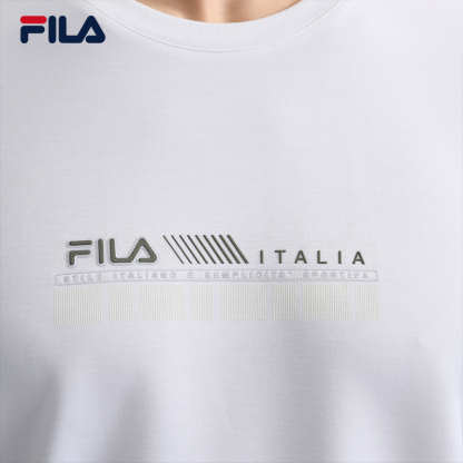 FILA CORE WHITE Weekend City Break  Men Long Sleeve Tee White
