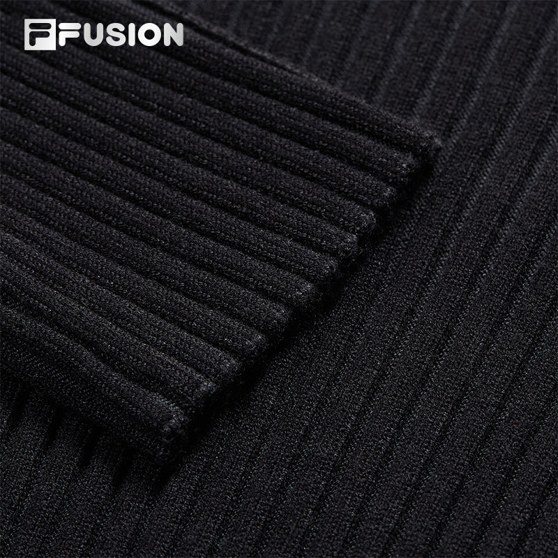FILA FUSION INLINE URBAN TECH TECH-SPHERE URBANITY Women Knit Sweater (Black)