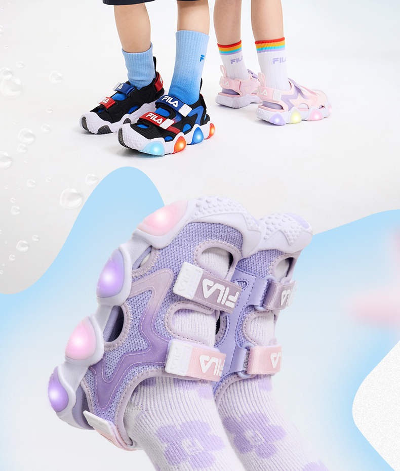 (EU28 - 32) FILA KIDS SEASHINE Boy's/Girl's Sandals
