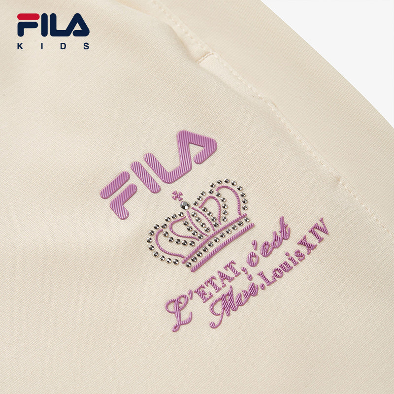 FILA KIDS WHITE LINE x RMN Girls Knit Pants in Ash