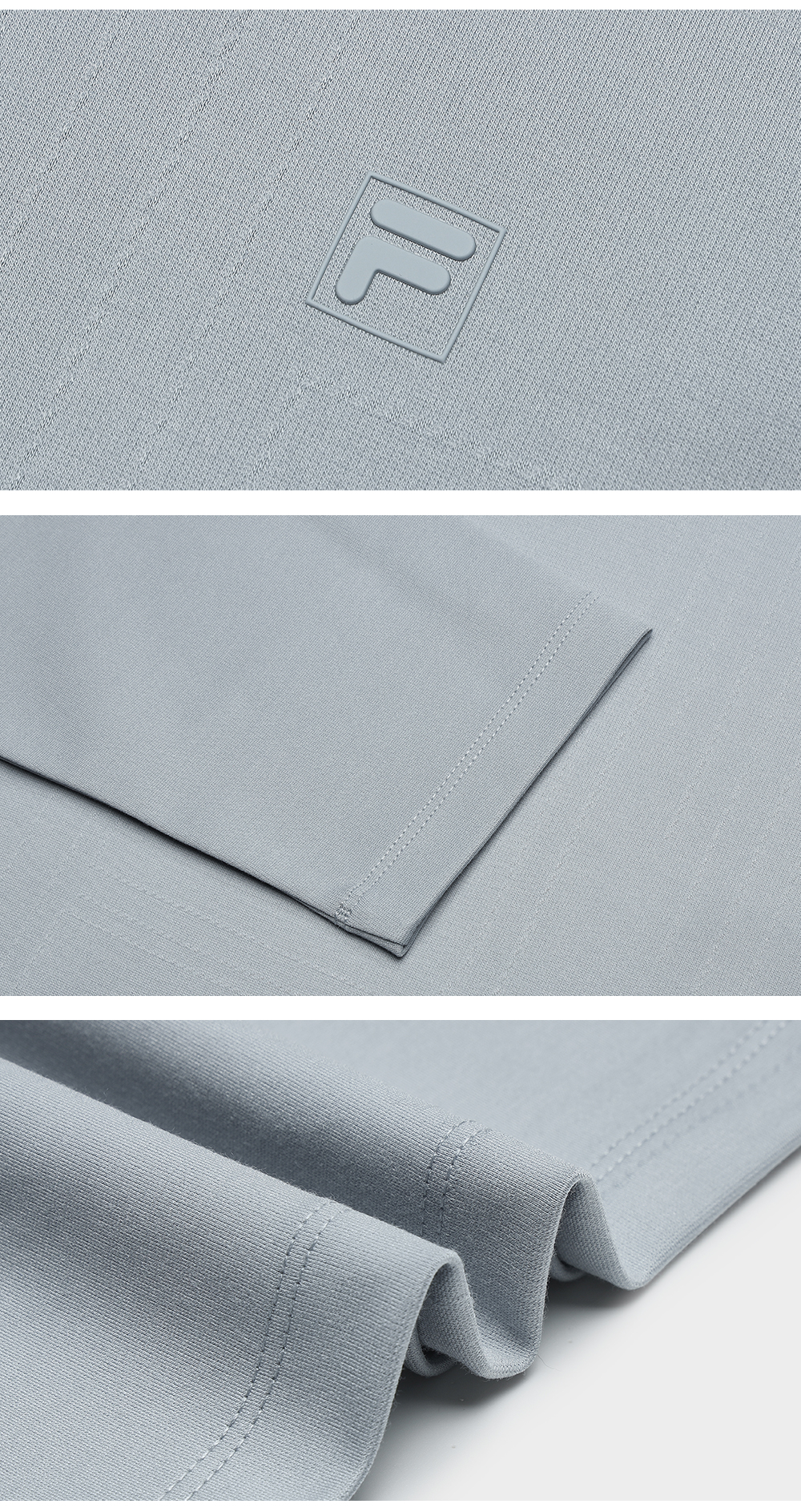 FILA CORE LIFESTYLE WHITE LINE GRENOBLE Men Long Sleeve Polo (Ash)