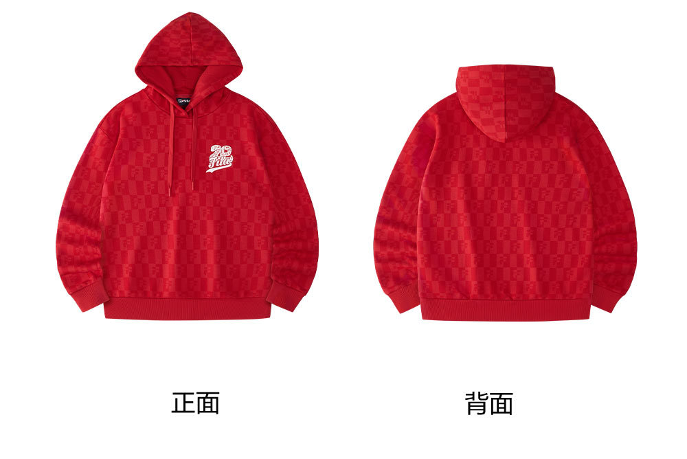 FILA FUSION INLINE CULTURE CNY COLLECTION Women Hoodie (Red / White)