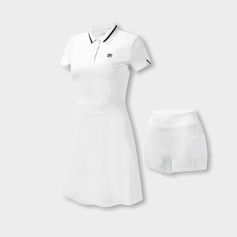 FILA CORE Women's TENNIS COURTOPIA Dress in White