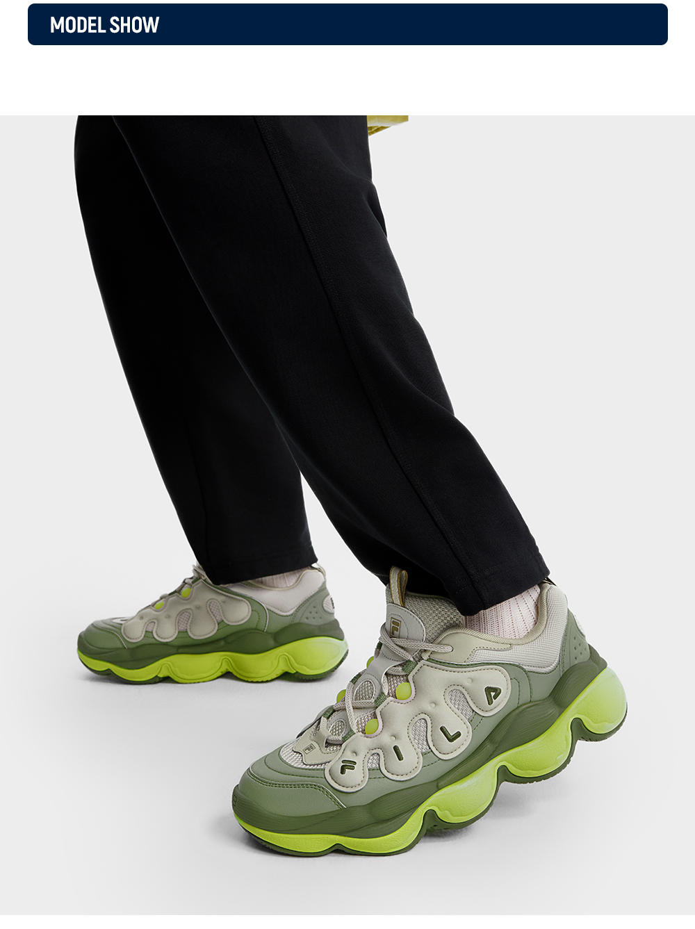 FILA CORE FASHION PEASE Men Sneakers (Yellow / Black / White / Sand)