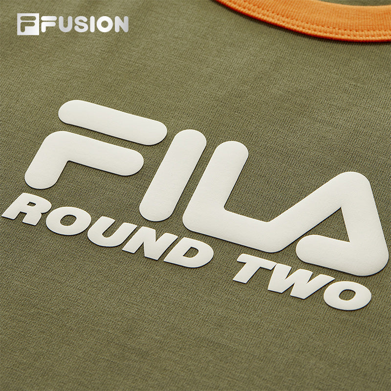 FILA FUSION CROSS OVER FUSION X ROUND TWO URBAN WAVE RIDER Women Short Sleeves T-Shirt (Green)