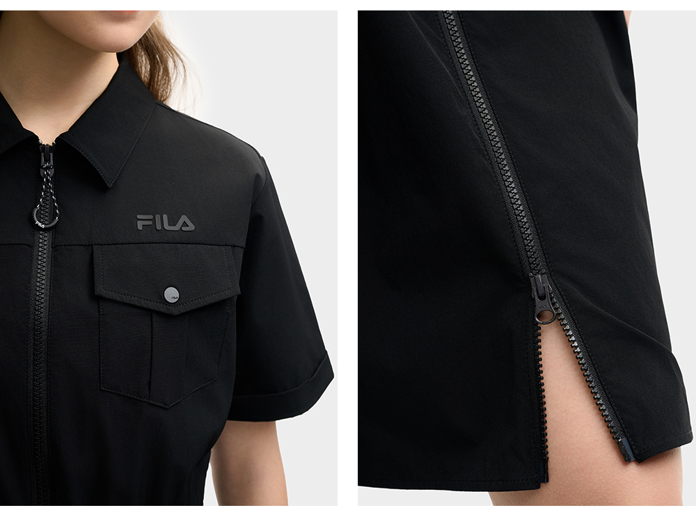 FILA CORE LIFESTYLE ORIGINALE SUMMER QUEST Women Jumpsuit (Black)