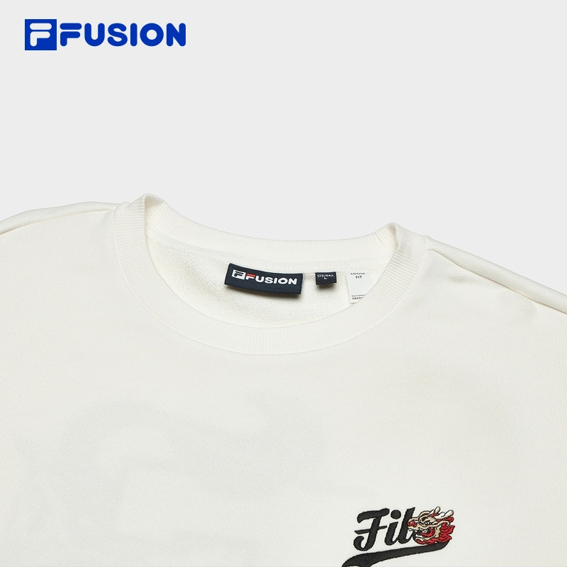 FILA FUSION  INLINE CULTURE Men's Pullover Sweater in White