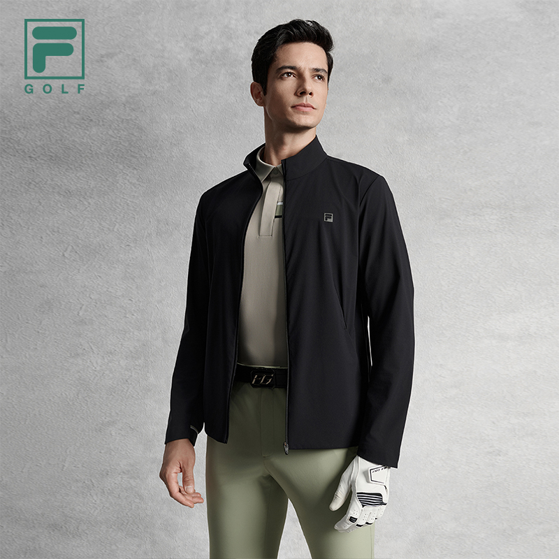 FILA CORE ATHLETICS GOLF ELITE GOLF CLUB Men Woven Top (Black)