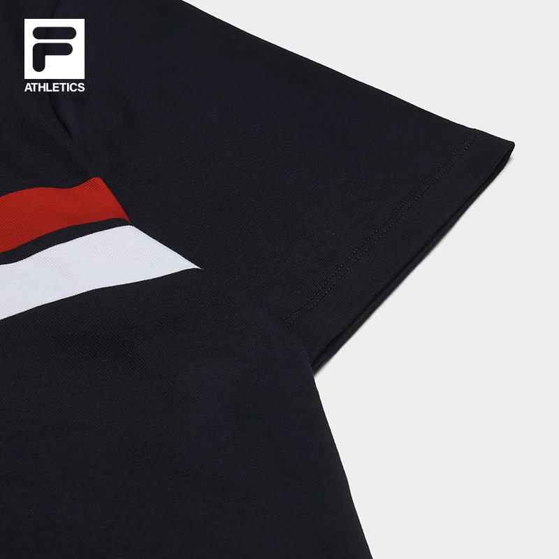 FILA CORE ATHLETICS TENNIS BOUNCY COURT Men Short Sleeve Polo (Navy / White)