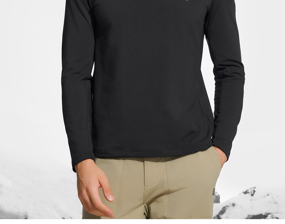 FILA CORE ATHLETICS EXPLORE X BBC EARTH PATHWAYS OF WONDER Men Long Sleeve Top (Beige / Black / Olive Green)