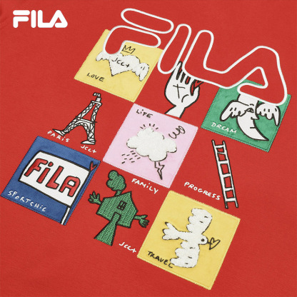 FILA CORE LIFESTYLE ORIGINALE FILA SOPHEY Men Hoodie (Red / White)