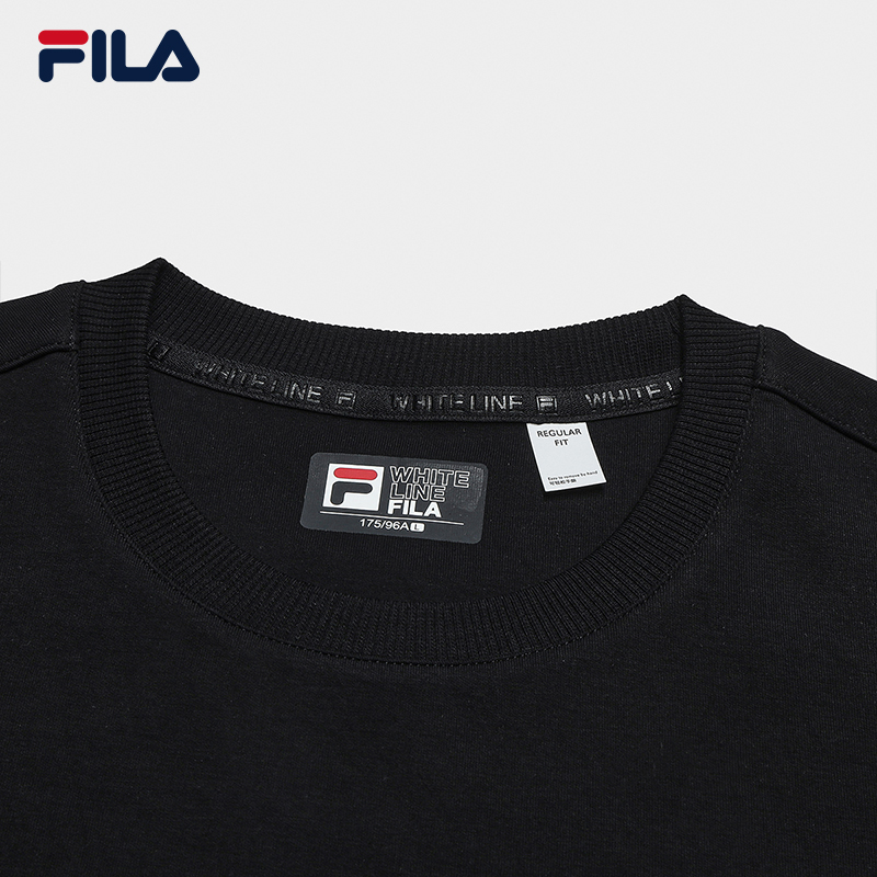 FILA CORE LIFESTYLE WHITE Men Sweatshirt (Black/White)