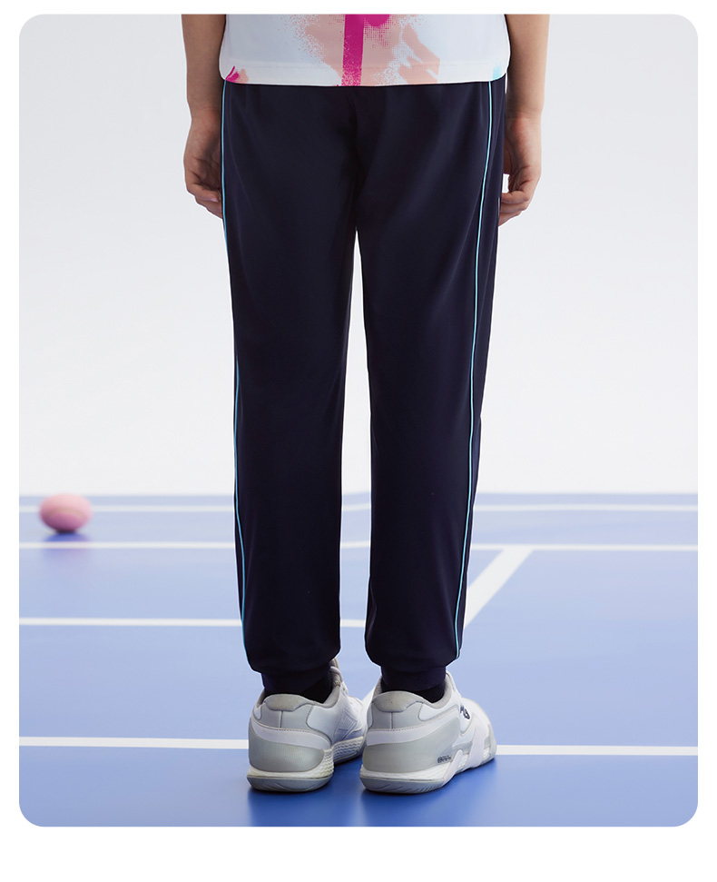 (130-165cm) FILA KIDS ART IN SPORTS PERFORMANCE TENNIS Girl's Knit Pants in Navy