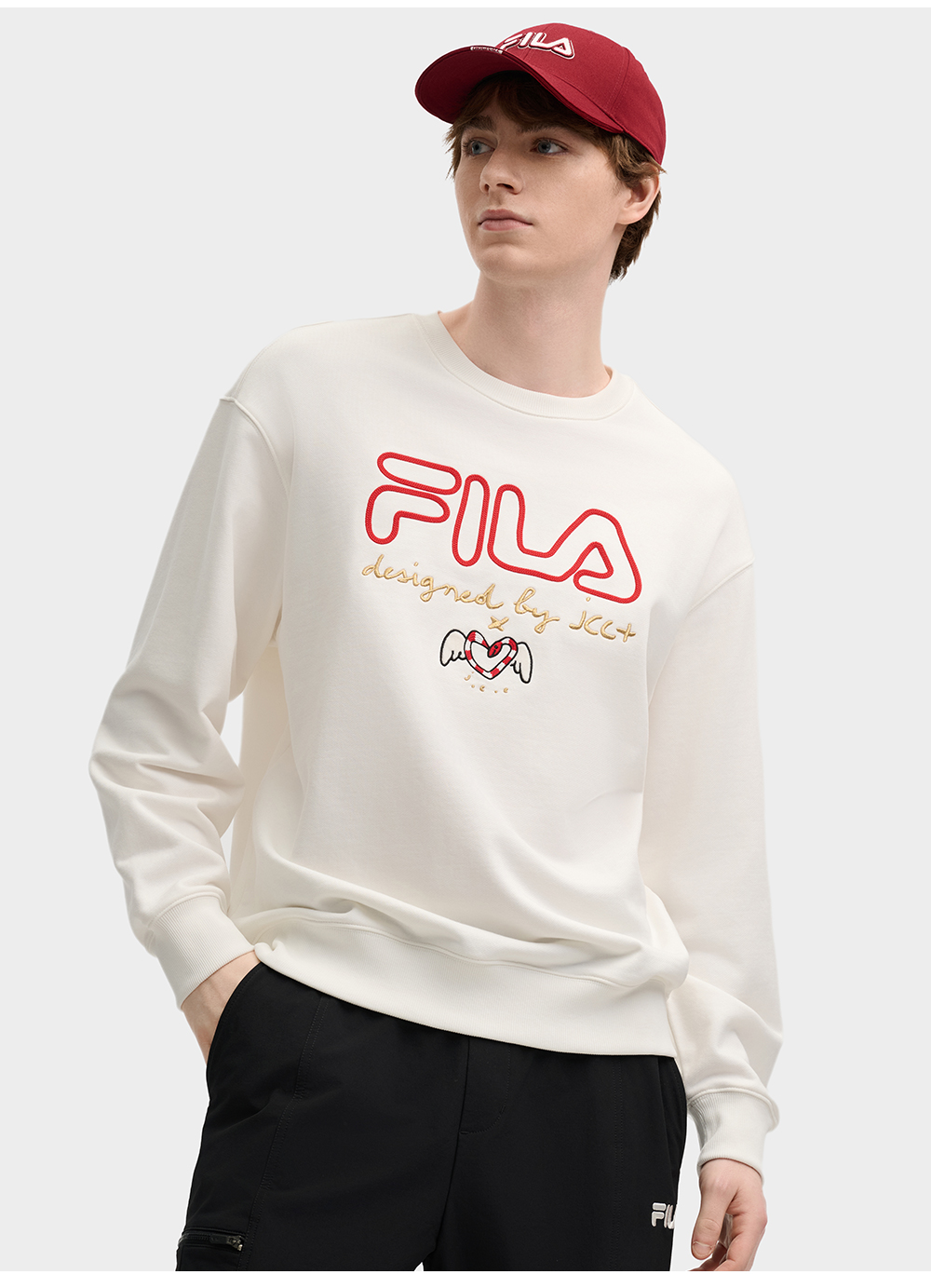 FILA CORE LIFESTYLE ORIGINALE FILA SOPHEY Men Sweatshirt (Black / White)