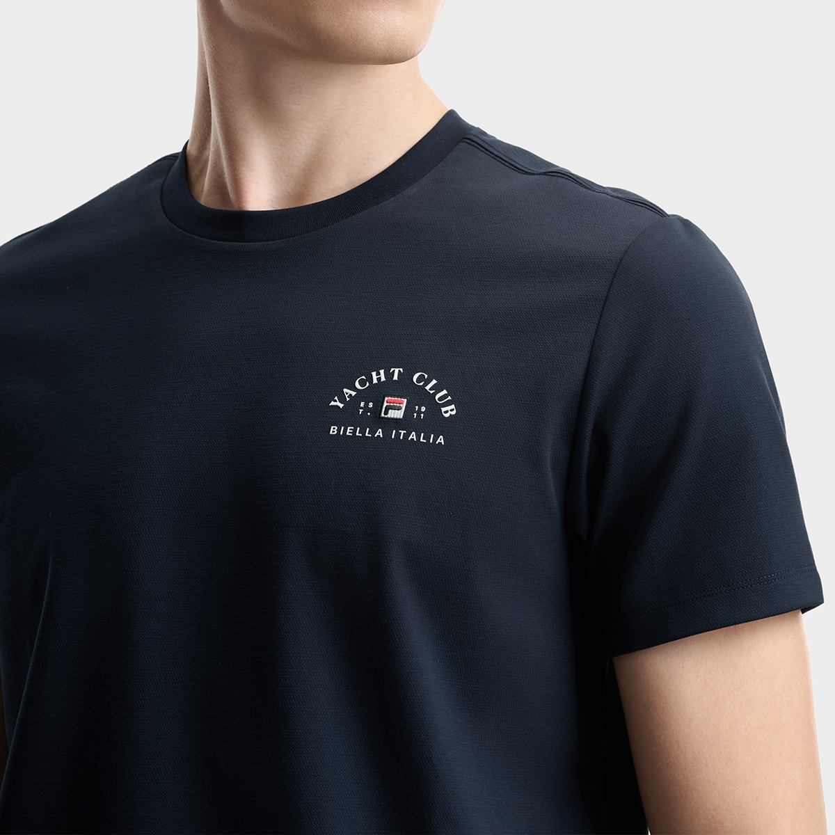 FILA Men Knitted Short Sleeve Top