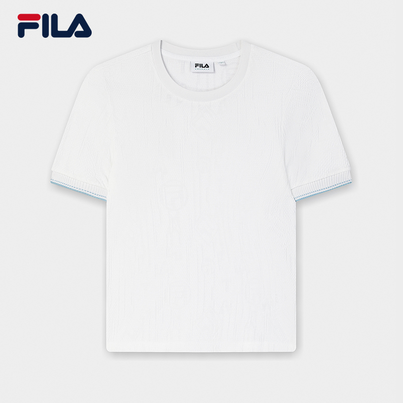FILA CORE LIFESTYLE EMERALD SUMMER BREEZE Women Short Sleeves T-Shirt (White)