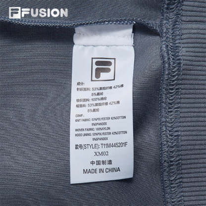 FILA FUSION INLINE FUSION LIFE X FUSIONEER FIELD OF CLASSIC Men Hoodie (Ash)