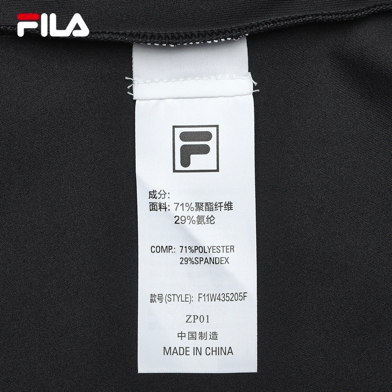 FILA CORE LIFESTYLE MILANO Women Long Sleeve Crop Top (Black)