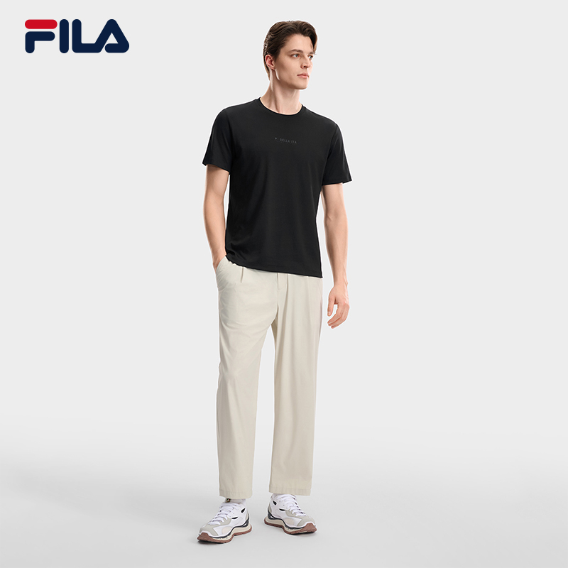 FILA Men Knitted Short Sleeve Top