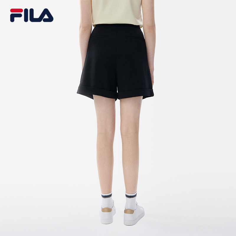 FILA CORE Women's White Line White Special Woven Shorts