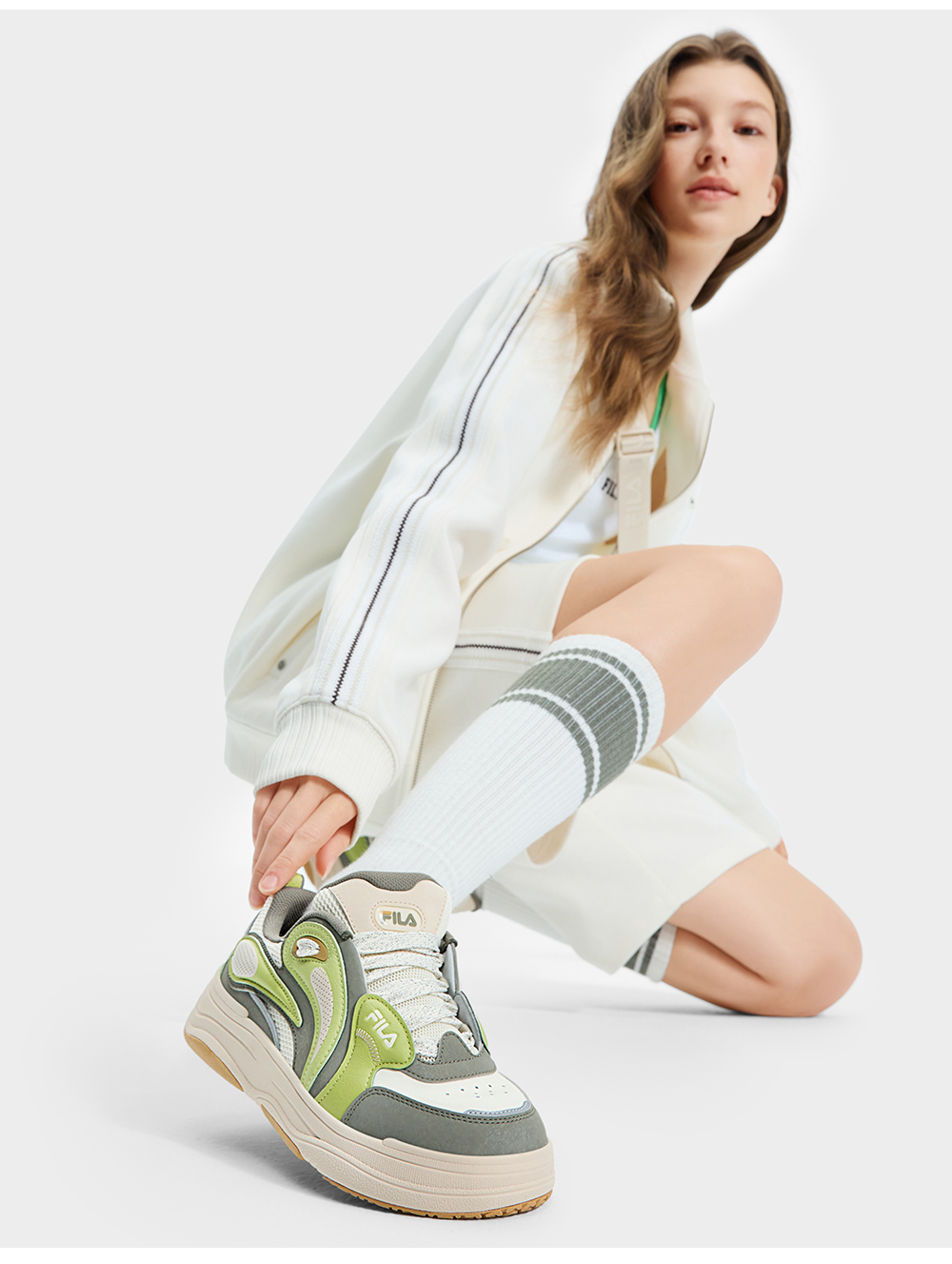 FILA CORE FASHION VIBE Women Sneakers (Blue/Pink / Green)