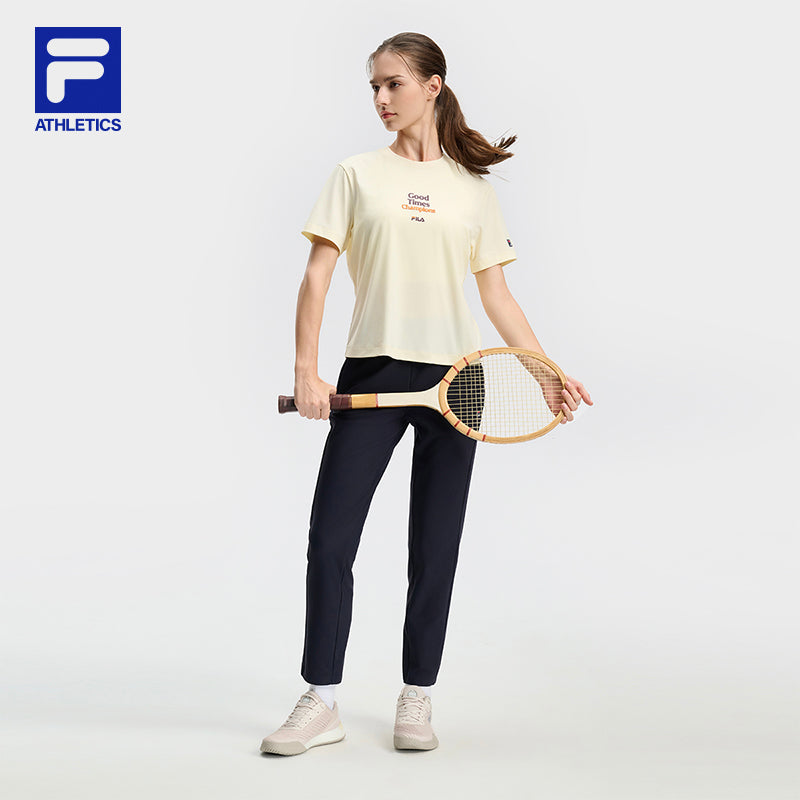 FILA CORE ATHLETICS TENNIS PREPPY NOSTALGIA Women Knit Pants (Navy)