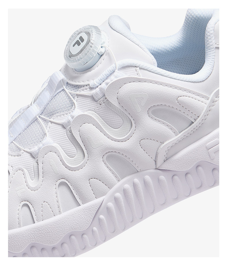 (EU 33 - 39) FILA KIDS HERITAGE GELATO Boys Running Shoes Sneakers White School Shoes