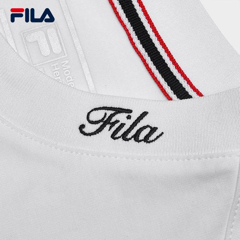 FILA CORE CROSS OVER MODERN HERITAGE Women Short Sleeve T-shirt in White