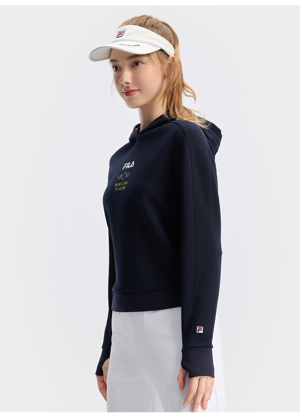FILA CORE ATHLETICS TENNIS APRÈS-COURT Women Hoodie (Navy)