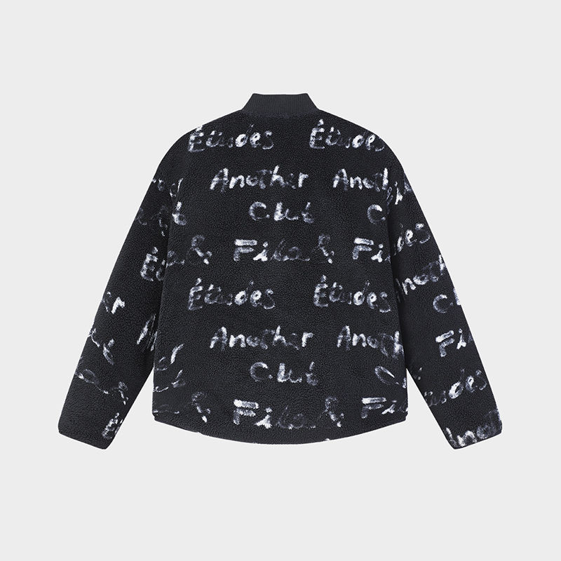 FILA CORE x ETUDES ANOTHER CLUB Women's Lamb Fleece Jacket in Full Print