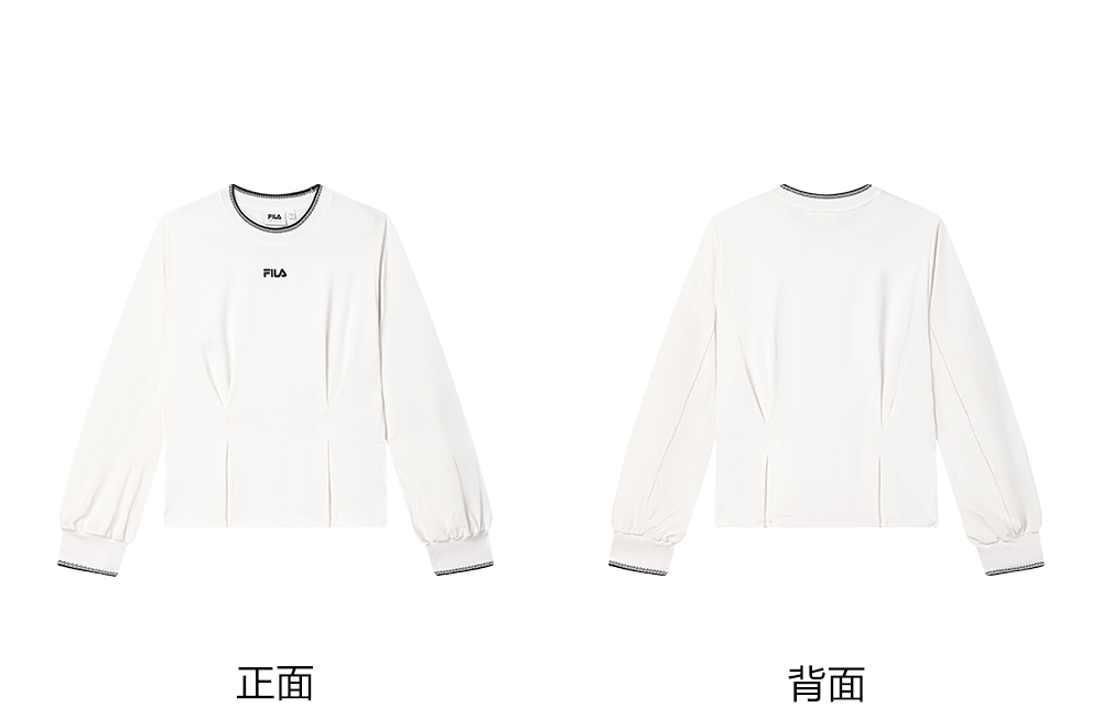 FILA CORE LIFESTYLE EMERALD LE GRAND PALAIS PARIS Women Pullover Sweater (White)