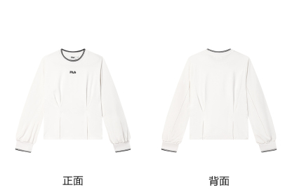 FILA CORE LIFESTYLE EMERALD LE GRAND PALAIS PARIS Women Pullover Sweater (White)