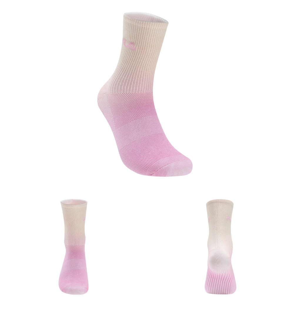 FILA CORE ATHLETICS FITNESS Women Middle Socks (Light Pink / Turquoise)