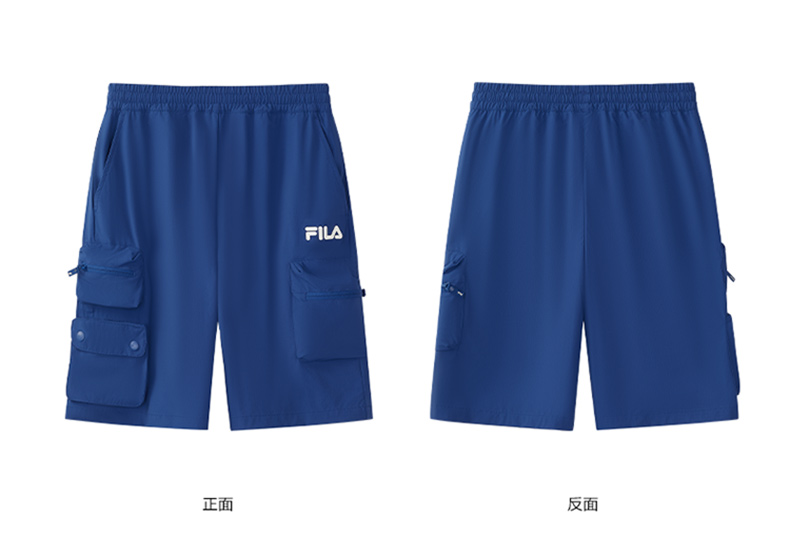 (130-170cm) FILA KIDS ORIGINALE Boy's Knit 5 Inch Pants in Navy / Blue