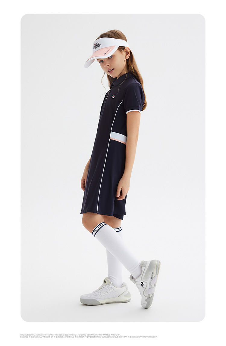 FILA KIDS ART IN SPORTS PERFORMANCE TENNIS Girl's Dress in Navy