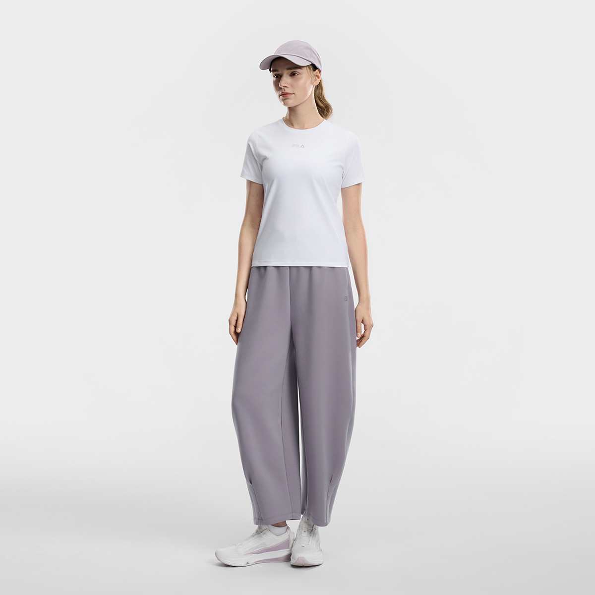 FILA WOMEN'S FITNESS Knitted Short Sleeve Top