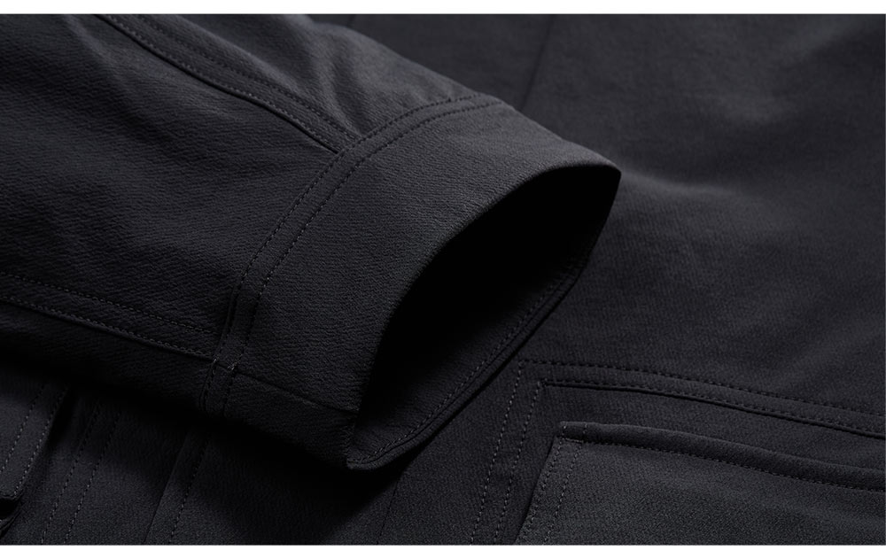 FILA FUSION INLINE FUSIONEER PURE SOPHISTICATION Men Woven Jacket (Black)