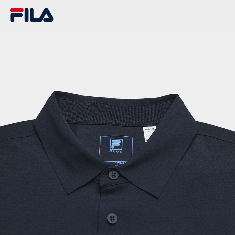 FILA Men Knitted Short Sleeve Polo Shirt