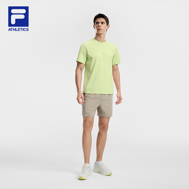 FILA MEN'S FITNESS Knitted Short Sleeve Top