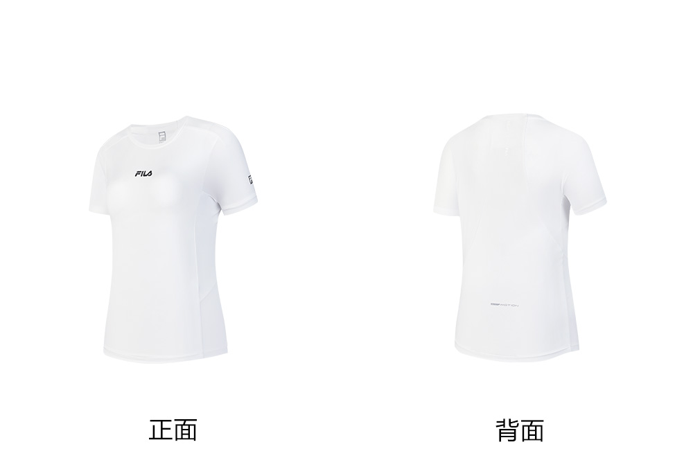 FILA CORE ATHLETICS BLACK Women Short Sleeve T-shirt (Turquoise / White)
